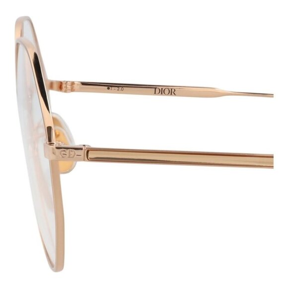 Dior Womens Round/Oval Gold Gold Transparent Fashion Designer Eyewear - Picture 4 of 4